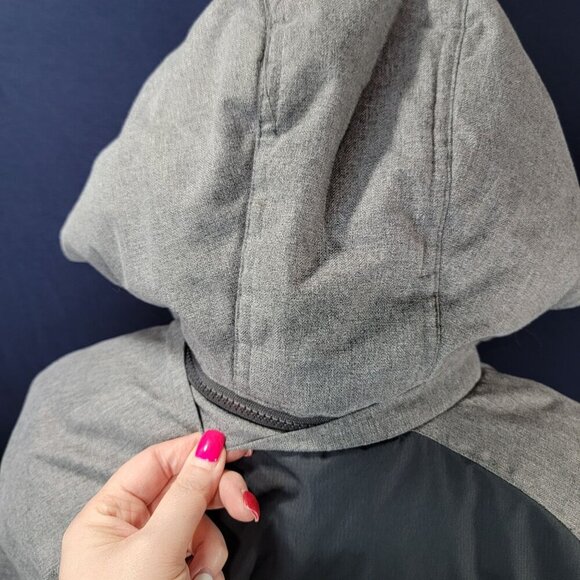 Gerry Boys Kids Youth Hooded Winter Jacket M 10/12 Grey Snow Skiing Snowboarding - Picture 10 of 11